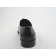 Chaussure derby à lacets pour hommes en cuir noir - Pointures disponibles:  50
