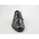 Chaussure derby à lacets pour hommes en cuir noir - Pointures disponibles:  50