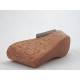 Sabot aperto in pelle colore grigio zeppa 10 - Misure disponibili: 42