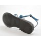 Sandal with rhinestones in blue suede heel 1 - Available sizes:  31