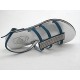 Sandal with rhinestones in blue suede heel 1 - Available sizes:  31