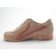 Stringato in camoscio beige -  