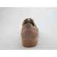 Stringato in camoscio beige -  