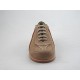 Stringato in camoscio beige -  