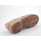 Stringato in camoscio beige -  