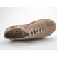 Zapato con cordones para hombre en gamuza beis y piel de color cuero - Tallas disponibles:  36, 49, 50