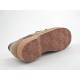 Scarpa sportiva in camoscio beige scuro -  