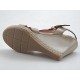 230266-Wedge sandal in beige leather