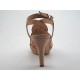 Sandalo plateau in nabuk beige -  