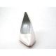 Escarpin à bout pointu en cuir ivoire talon 7 - Pointures disponibles:  31