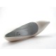0504a163-Pump in metallized ivory-colour leather