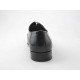 Chaussure richelieu à lacets et bout droit pour hommes en cuir verni noir - Pointures disponibles:  48, 49, 50, 51
