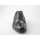 Zapato oxford con cordones y puntera para hombre en charol color negro - Tallas disponibles:  48, 49, 50, 51