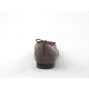 Ballerina da donna con fiocco in pelle nera e taupe tacco 1 - Misure disponibili: 32