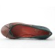 420439-Ballerina in tan and green leather