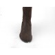 Kniehoher Stiefel mit Reissverschluss und Schnalle aus braunem Wildleder Absatz 2 - Verfügbare Größen:  32