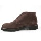Laced ankle boot for men in brown suede - Available sizes:  50