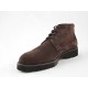 Laced ankle boot for men in brown suede - Available sizes:  50