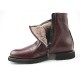 Stivaletto con cerniera da uomo in pelle marrone - Misure disponibili: 48, 50