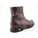 Botin con cremallera para hombre en piel marron - Tallas disponibles:  48, 50