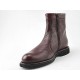 Herrenstiefelette mit Reissverschluss aus braunem Leder - Verfügbare Größen:  48, 50