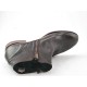 Bottes avec fermetures éclair pour hommes en cuir marron - Pointures disponibles:  50