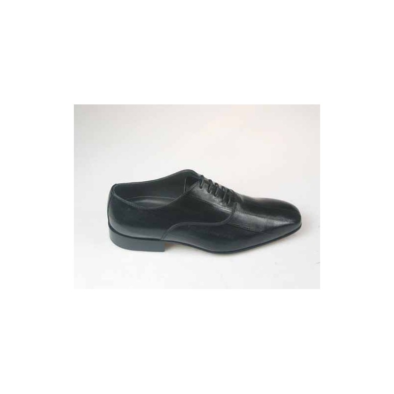 Scarpa oxford stringata elegante da uomo in pelle nera - Misure disponibili: 50, 52