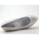 Platform pump in pearly ivory leather heel 6 - Available sizes:  32