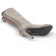 Stivale con plateau e cerniera in camoscio beige tacco 10 - Misure disponibili: 31