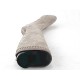 Stivale con plateau e cerniera in camoscio beige tacco 10 - Misure disponibili: 31