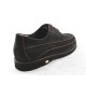 Zapato con cordones para hombre en piel nubuk de color negro - Tallas disponibles:  50