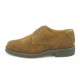 Men's laced shoe in light brown suede
