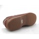 Zapato deportivo con cordones para hombres en piel de color cuero oscuro - Tallas disponibles:  47