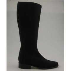 Bottes pour femmes en tissu elastique noir talon 2 - Pointures disponibles:  31