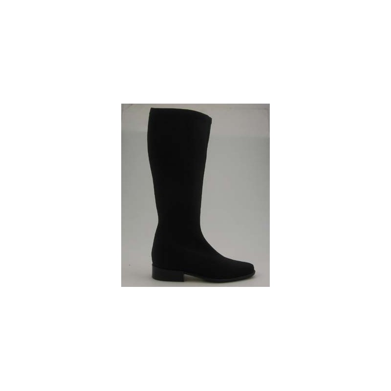 Damenstiefel aus schwarzem elastichem Stoff Absatz 2 - Verfügbare Größen:  31