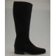 Damenstiefel aus schwarzem elastichem Stoff Absatz 2