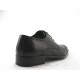 Chaussure derby à lacets pour hommes en cuir lisse noir - Pointures disponibles:  51, 52