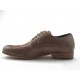 Stringato  in pelle taupe -  
