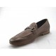 Mocassino da uomo con morsetto in pelle taupe - Misure disponibili: 38, 47, 51, 52