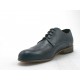 Stringato in pelle blu -  