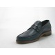 Mocassino in pelle blu -  
