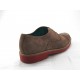 Chaussure richelieu sportif à lacets pour hommes en daim taupe - Pointures disponibles:  47, 52