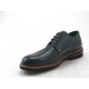 Zapato derby para hombre con cordones en piel lisa de color azul  - Tallas disponibles:  52