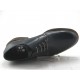 Zapato derby para hombre con cordones en piel lisa de color azul  - Tallas disponibles:  52