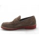 Mocasin para hombres en gamuza de color gris pardo - Tallas disponibles:  36, 47