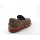 Mocasin para hombres en gamuza de color gris pardo - Tallas disponibles:  36, 47