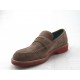 Mocasin para hombres en gamuza de color gris pardo - Tallas disponibles:  36, 47