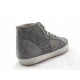 Chaussure avec lacets en daim perforé gris talon compensé 1 - Pointures disponibles:  32