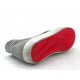 Stringata sportiva in camoscio grigio -  