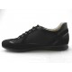 Chaussure à lacets pour hommes en daim, cuir et tissu noir - Pointures disponibles:  36, 37